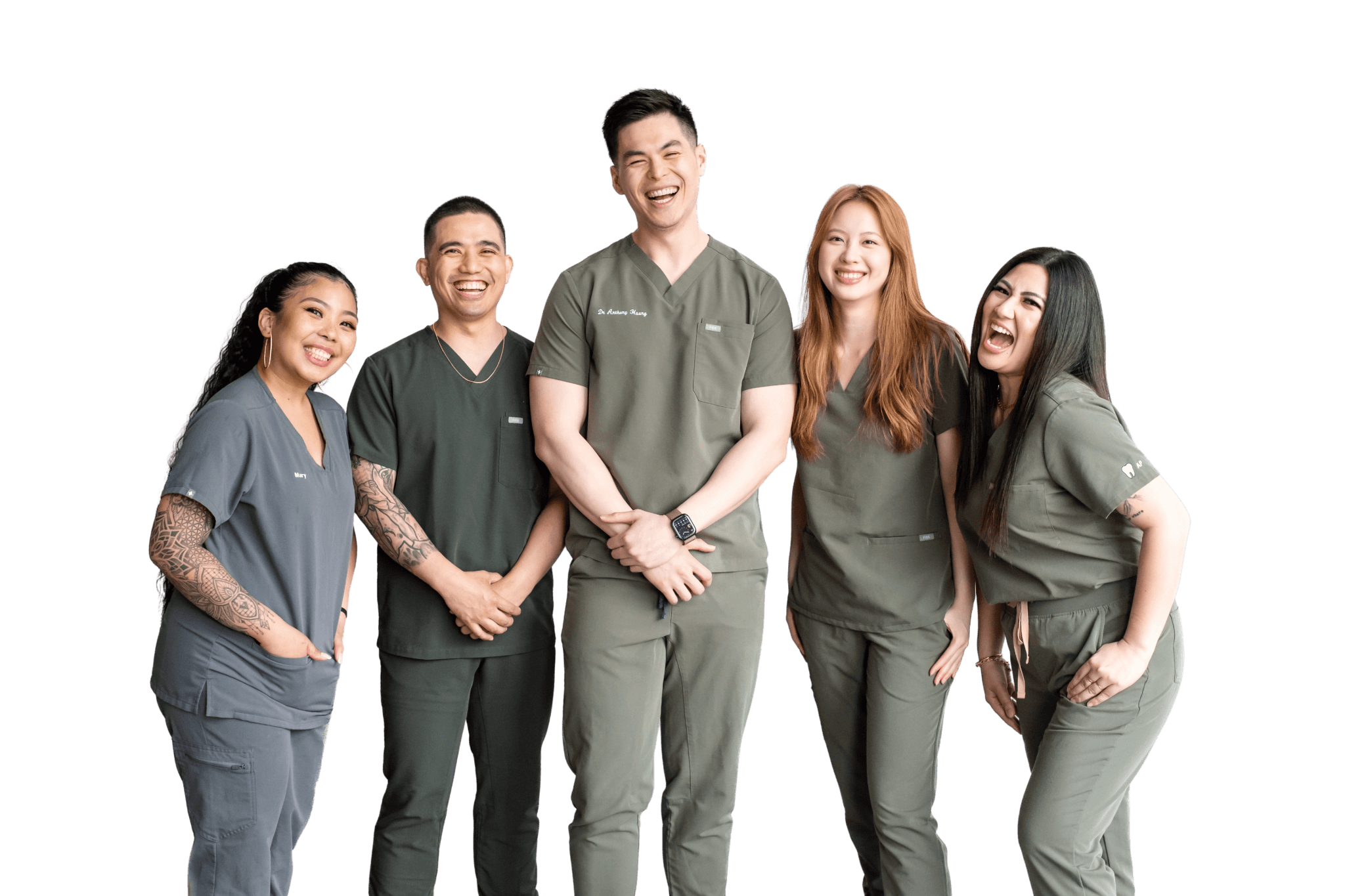 Meet the Team - Five dental professionals